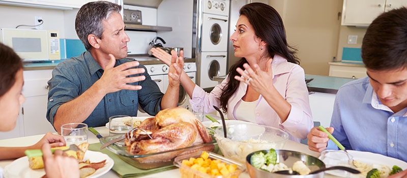 Family Arguing during Dinner