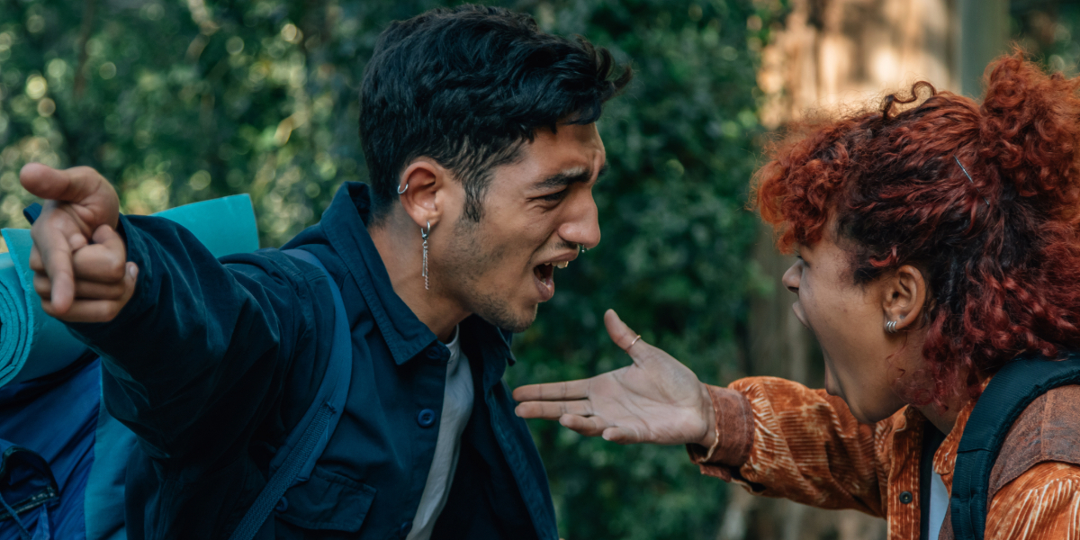 Couple in an argument.