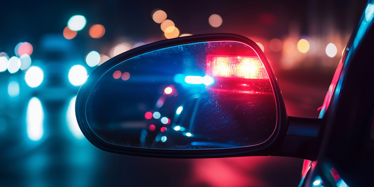 Pulled over for a DUI.