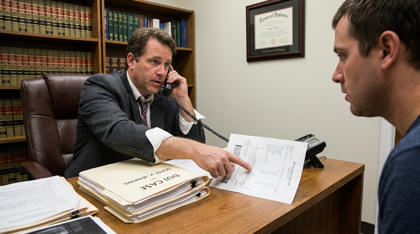 Private attorney DUI case.