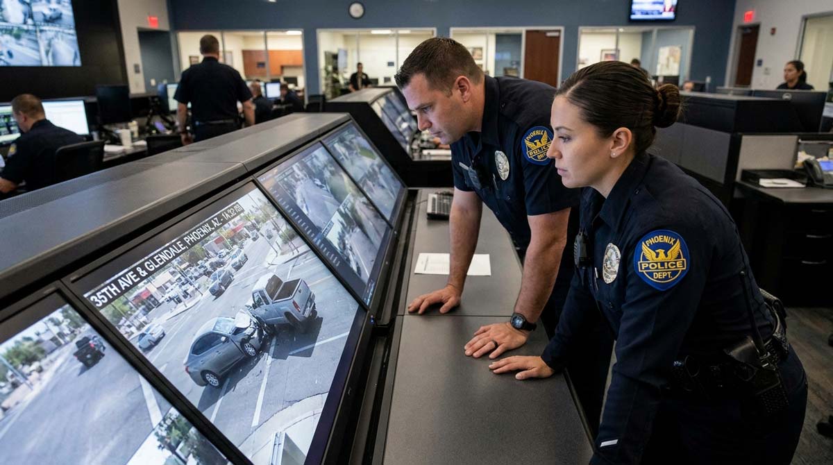 Phoenix police reviewing car accident footage